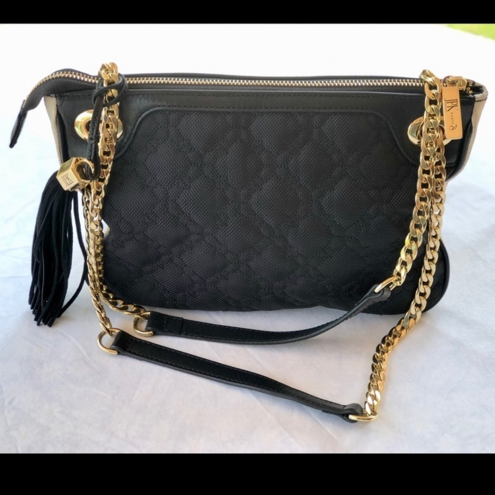 JPK Paris 75 black quilted purse new